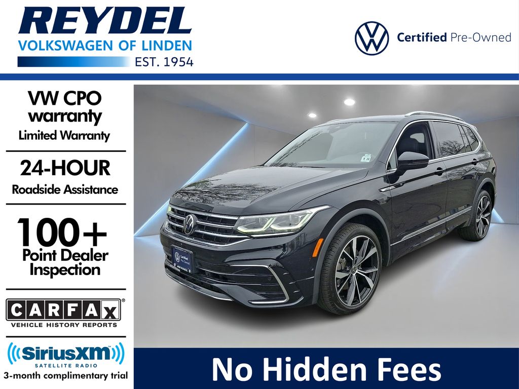 Deep Black 2023 Volkswagen Tiguan SEL R-Line 4Motion SUV / Crossover All-Wheel Drive 8-Speed Automatic