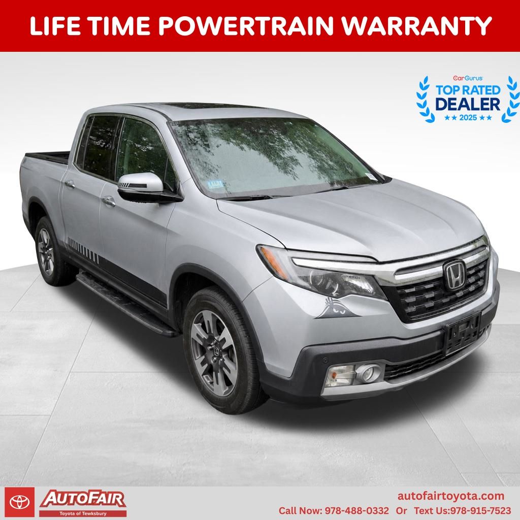 Gray 2019 Honda Ridgeline RTL-E AWD Pickup Truck All-Wheel Drive 6-Speed Automatic