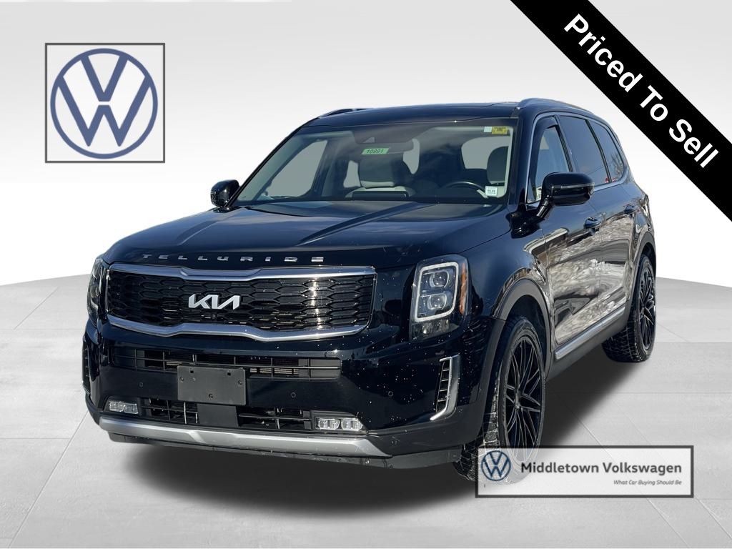 Ebony Black 2022 Kia Telluride SX FWD SUV / Crossover Front-Wheel Drive 8-Speed Automatic