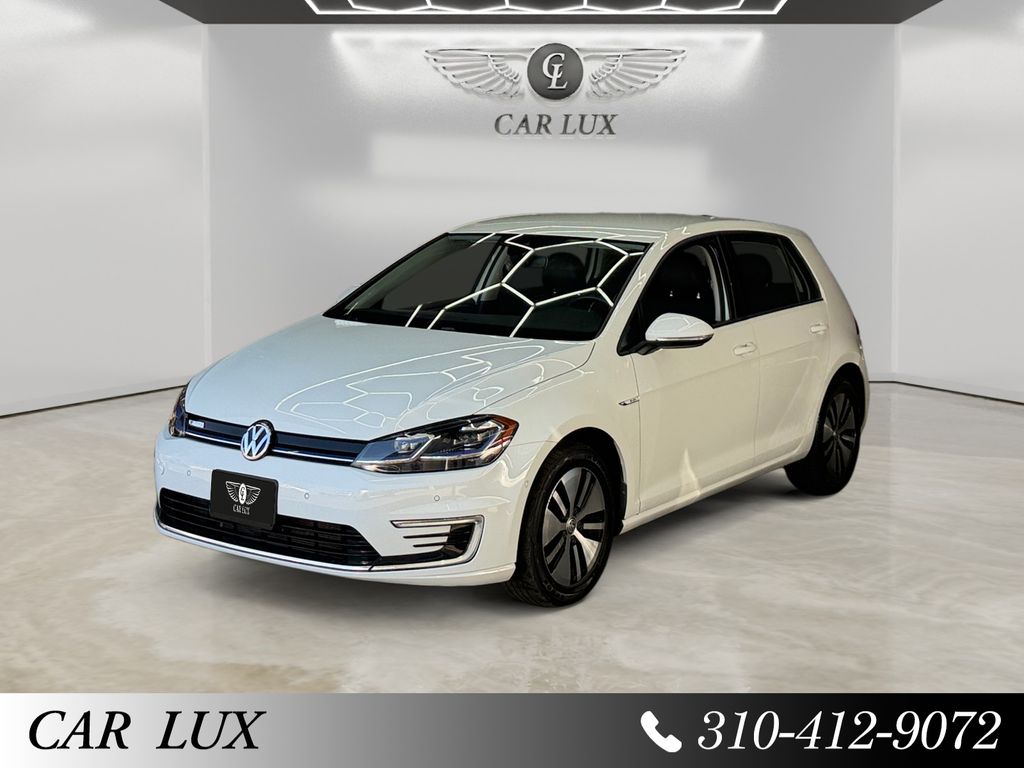 Pure White 2019 Volkswagen e-Golf Hatchback Front-Wheel Drive Automatic