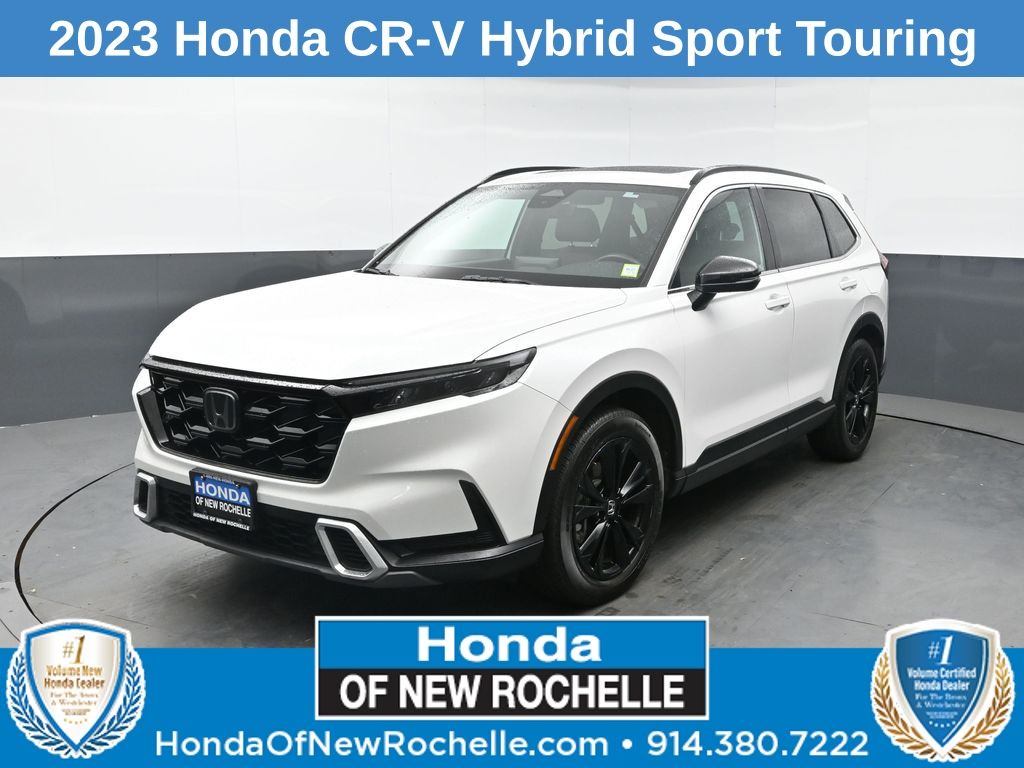 Platinum White Pearl 2023 Honda CR-V Hybrid SUV / Crossover All-Wheel Drive Continuously Variable Transmission