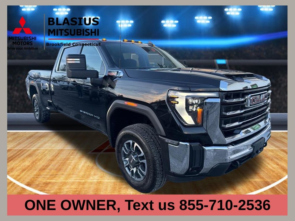 Onyx Black 2024 GMC Sierra 3500HD SLE Crew Cab 4WD Pickup Truck Four-Wheel Drive Automatic