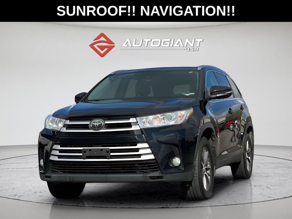 Midnight Black Metallic 2019 Toyota Highlander SUV / Crossover All-Wheel Drive 8-Speed Automatic