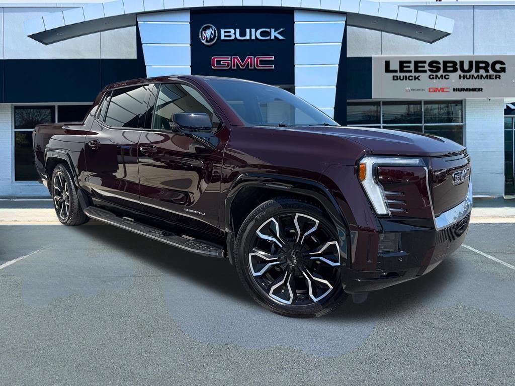 Dark Ember Tintcoat 2025 GMC Sierra EV Denali Crew Cab (Max Range) e4WD Pickup Truck All-Wheel Drive 1-Speed Automatic