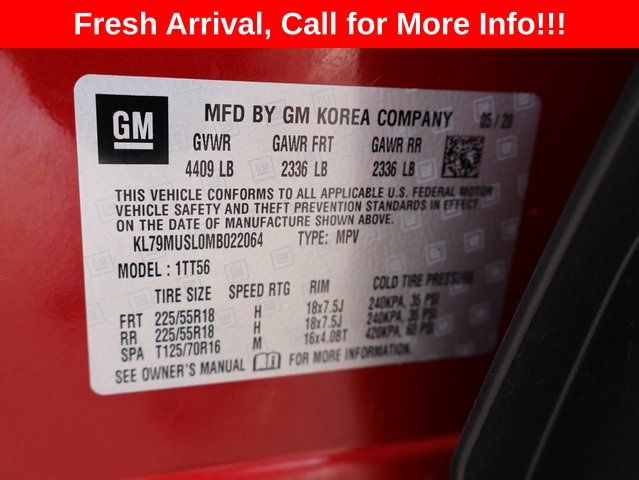 2021 Scarlet Red Metallic Chevrolet Trailblazer RS AWD SUV