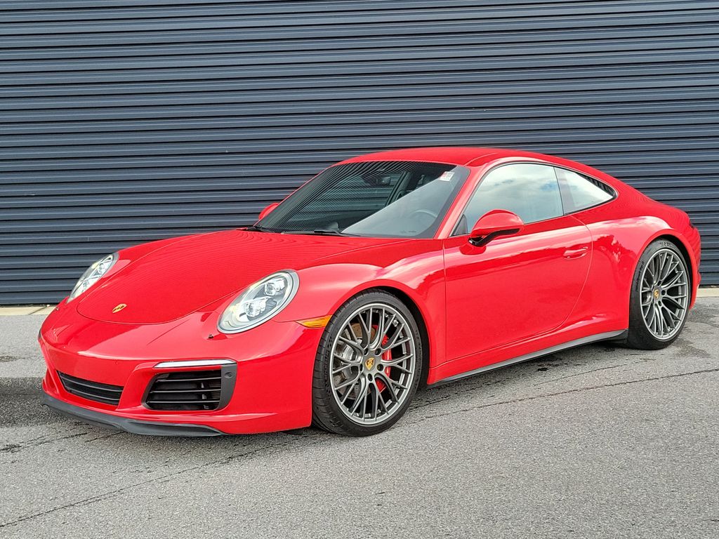 Guards Red 2017 Porsche 911 Coupe All-Wheel Drive 7-Speed Automatic