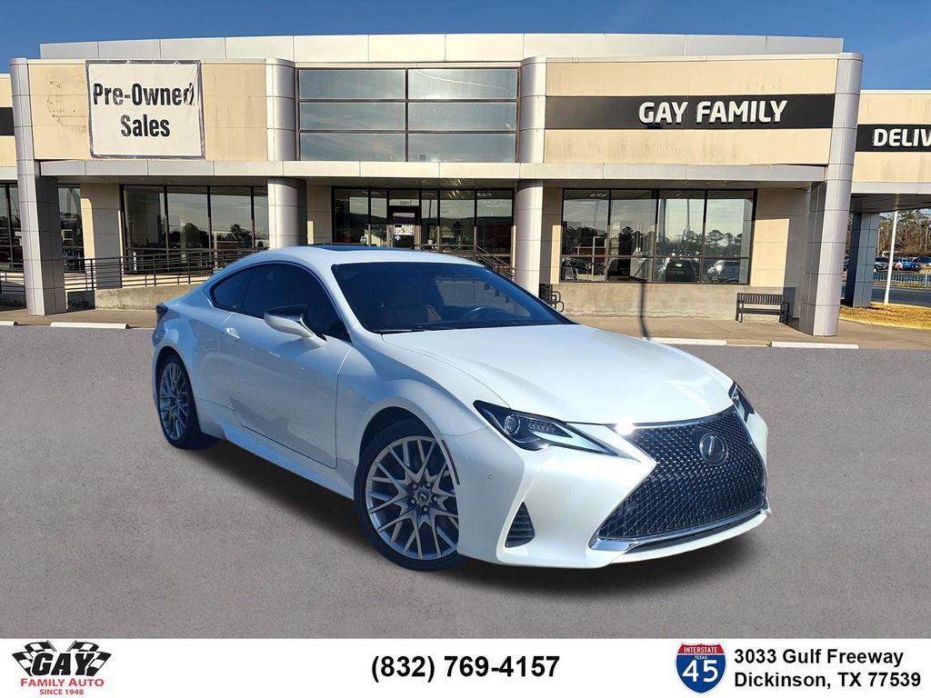 White Pearl 2019 Lexus RC Coupe Rear-Wheel Drive 8-Speed Automatic