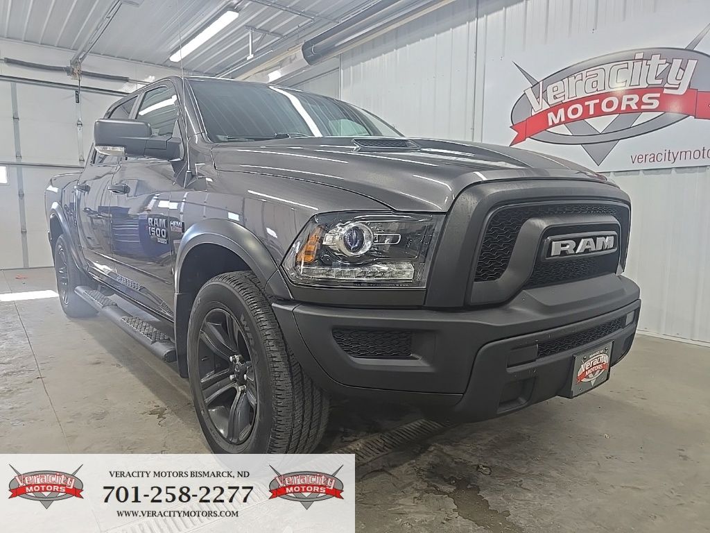 Gray (Granite Crystal Metallic Clearcoat) 2021 RAM 1500 Pickup Truck Four-Wheel Drive 8-Speed Automatic