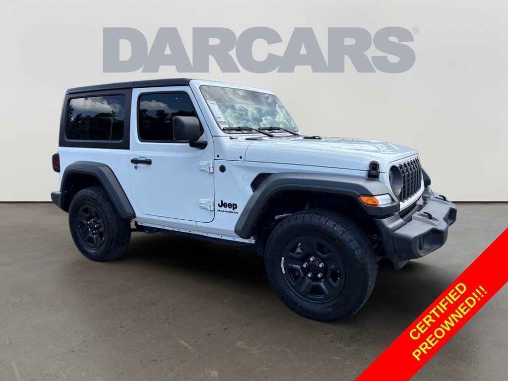 Bright White Clearcoat 2024 Jeep Wrangler SUV / Crossover Four-Wheel Drive 6-Speed Manual