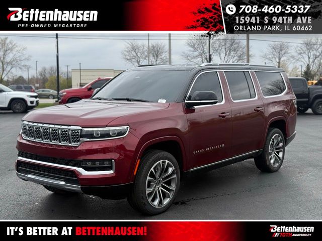 Velvet Red Pearlcoat 2024 Jeep Grand Wagoneer L Series III 4WD SUV / Crossover Four-Wheel Drive 8-Speed Automatic
