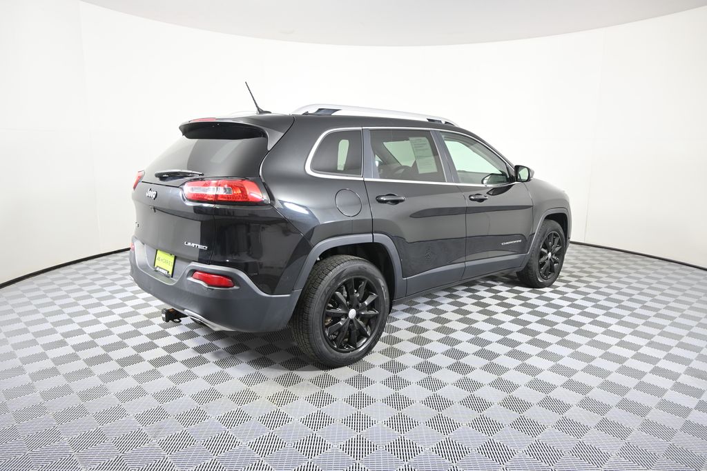 Used Brilliant Black Crystal Pearlcoat 2015 Jeep Cherokee Limited