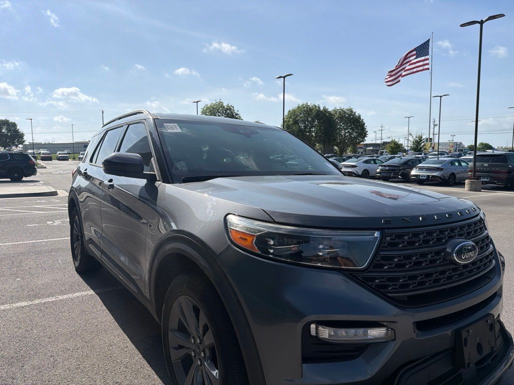 Gray Metallic 2022 Ford Explorer SUV / Crossover Rear-Wheel Drive Automatic