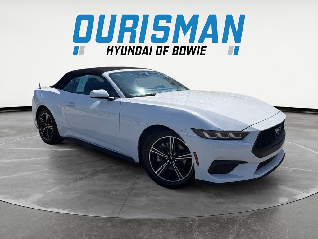 Oxford White 2025 Ford Mustang EcoBoost Premium Convertible RWD Convertible Rear-Wheel Drive Automatic