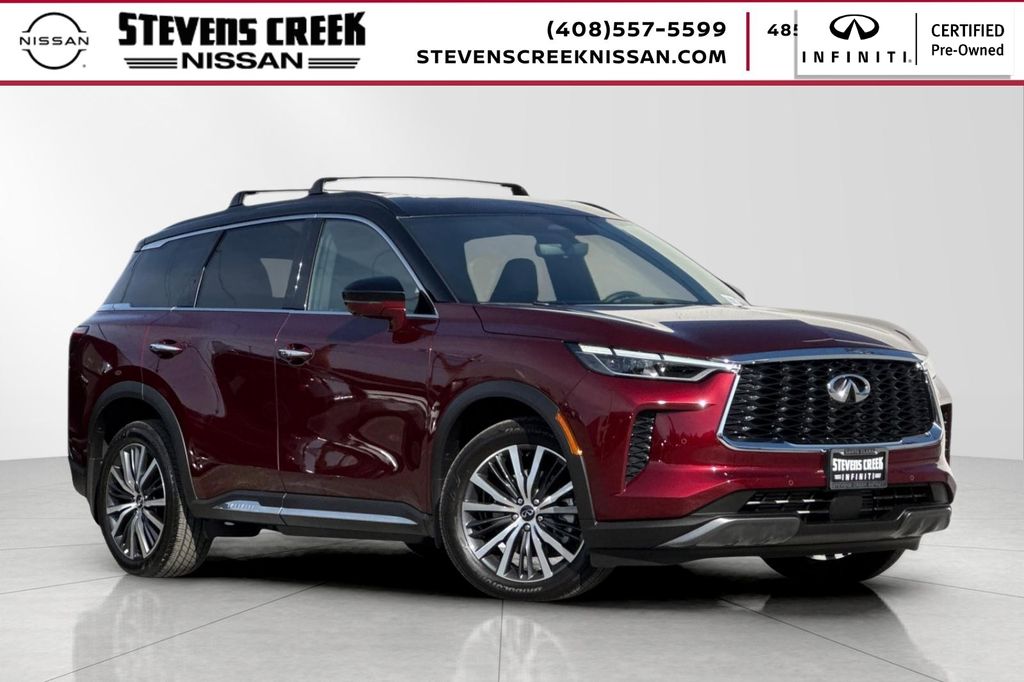 Black (Deep Bordeaux/Blk Obsid) 2025 INFINITI QX60 Autograph AWD SUV / Crossover All-Wheel Drive 9-Speed Automatic