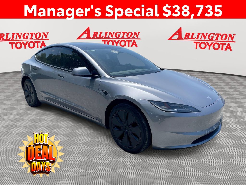 Quicksilver 2025 Tesla Model 3 Long Range RWD Sedan Rear-Wheel Drive 1-Speed Automatic