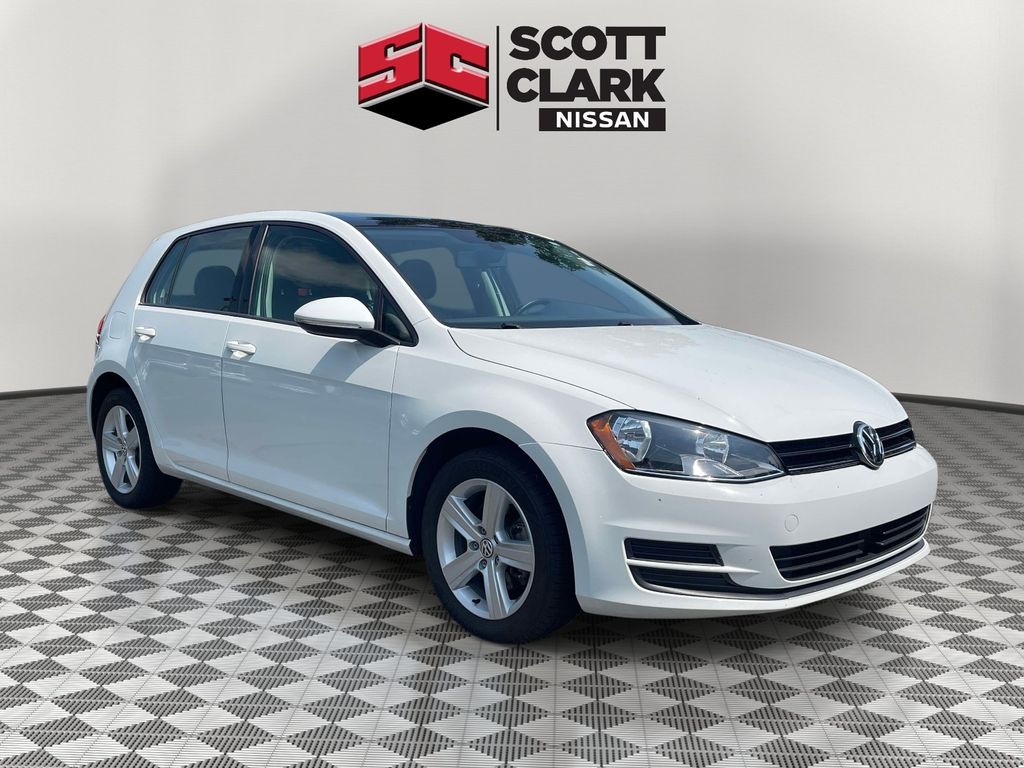 White 2017 Volkswagen Golf Hatchback Front-Wheel Drive 6-Speed Automatic