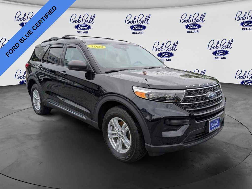 Black Metallic 2024 Ford Explorer SUV / Crossover All-Wheel Drive Automatic