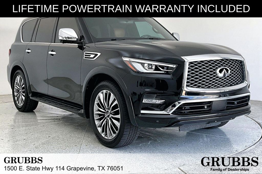 Mineral Black 2021 INFINITI QX80 Sensory 4WD SUV / Crossover All-Wheel Drive 7-Speed Automatic