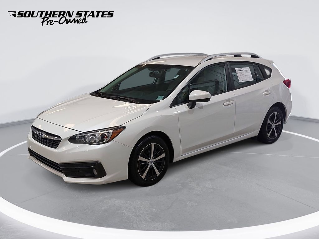 Crystal White Pearl 2021 Subaru Impreza Premium Wagon AWD Wagon All-Wheel Drive Continuously Variable Transmission