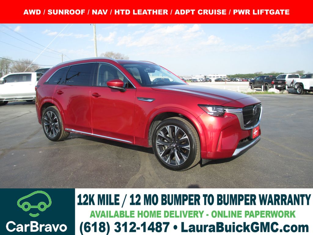 Soul Red Crystal Metallic 2024 Mazda CX-90 3.3 Turbo S AWD SUV / Crossover All-Wheel Drive 8-Speed Automatic