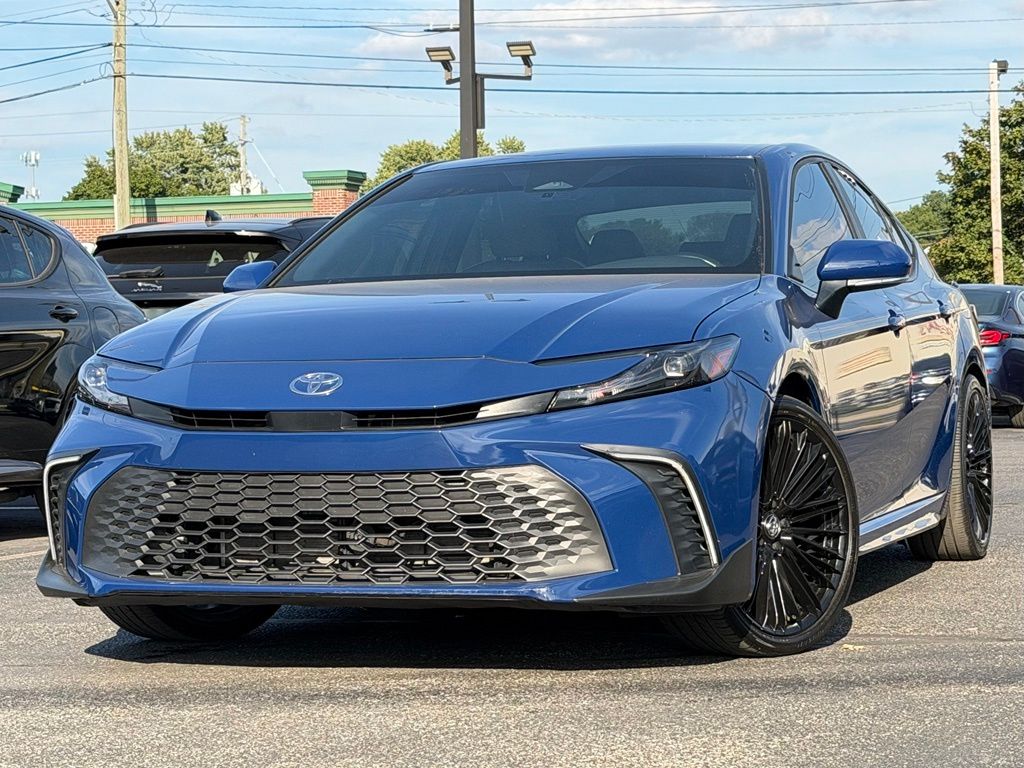 Blue 2026 Toyota Camry Sedan Front-Wheel Drive Continuously Variable Transmission