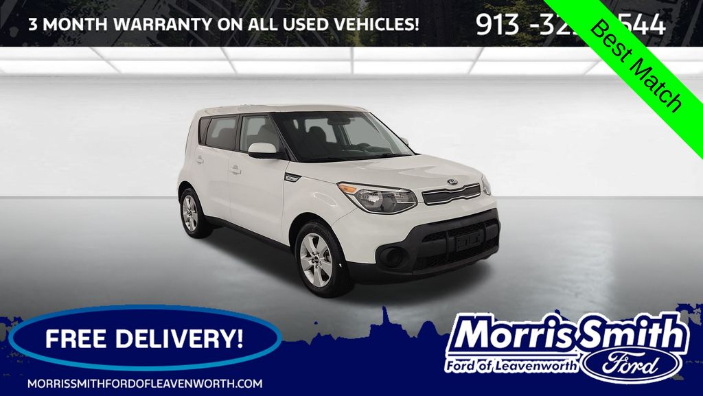 Clear White 2018 Kia Soul Base Wagon Front-Wheel Drive 6-Speed Automatic
