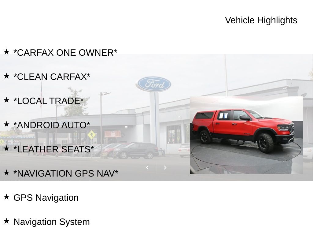 2023 Ram 1500 Rebel Crew Cab 4x4 5'7" Box