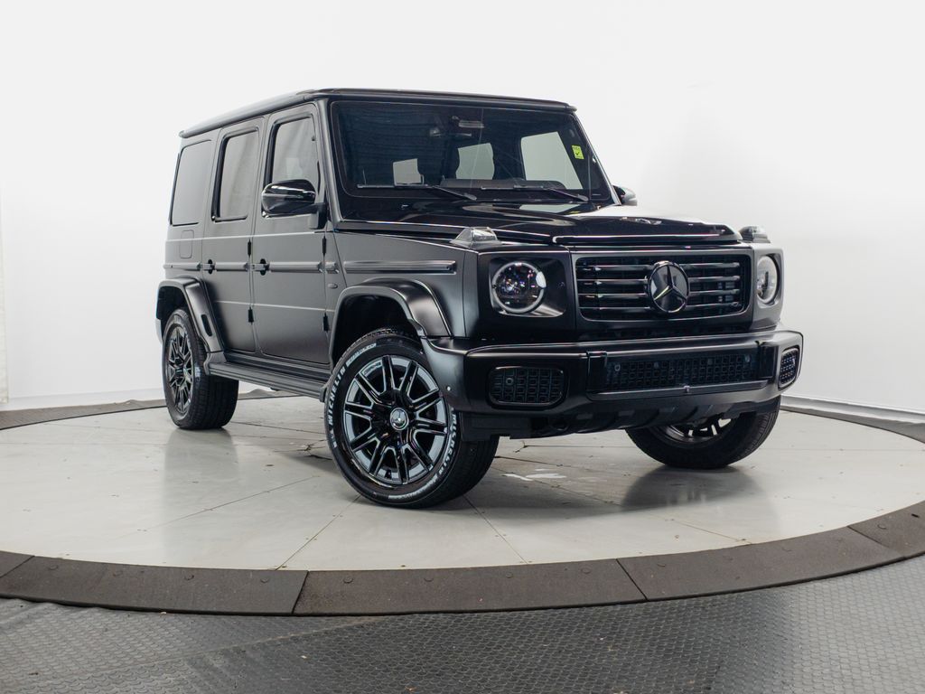 Obsidian Black Metallic 2025 Mercedes-Benz G-Class G 580 4MATIC with EQ Technology SUV / Crossover All-Wheel Drive 2-Speed Automatic