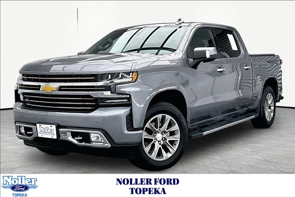 Gray (Steel Metallic) 2021 Chevrolet Silverado 1500 Pickup Truck Four-Wheel Drive Automatic
