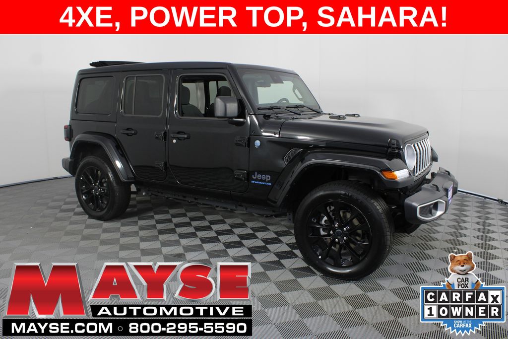 Black Clearcoat 2025 Jeep Wrangler 4xe SUV / Crossover Four-Wheel Drive 8-Speed Automatic