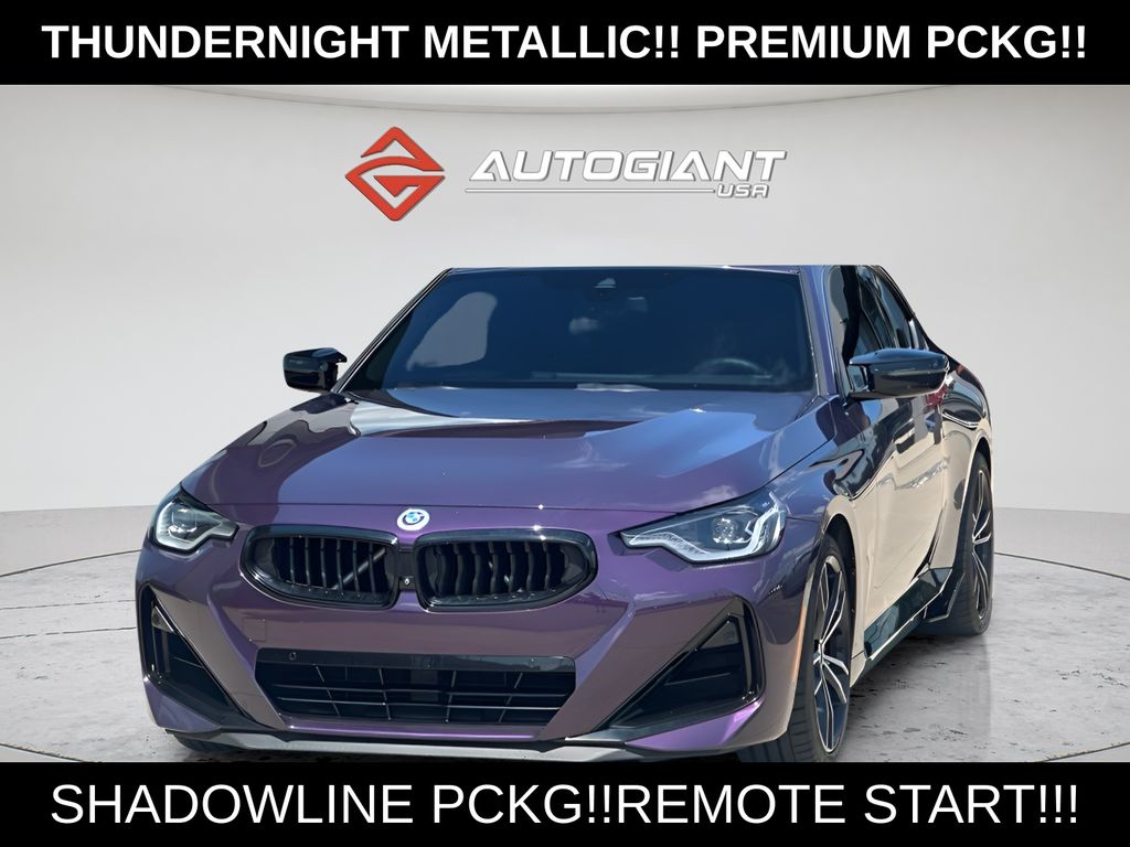 Thundernight Metallic 2024 BMW 2 Series Coupe All-Wheel Drive 8-Speed Automatic