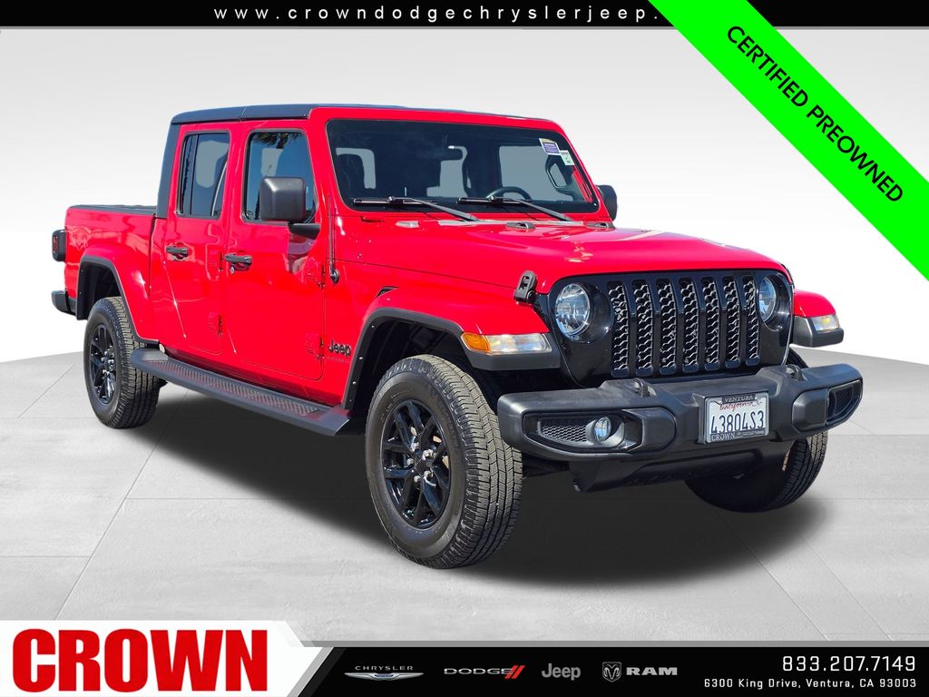 Red Clearcoat 2022 Jeep Gladiator Pickup Truck Four-Wheel Drive 8-Speed Automatic