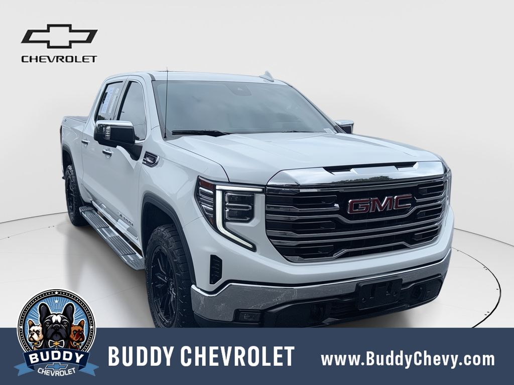 Summit White 2023 GMC Sierra 1500 Pickup Truck Four-Wheel Drive Automatic