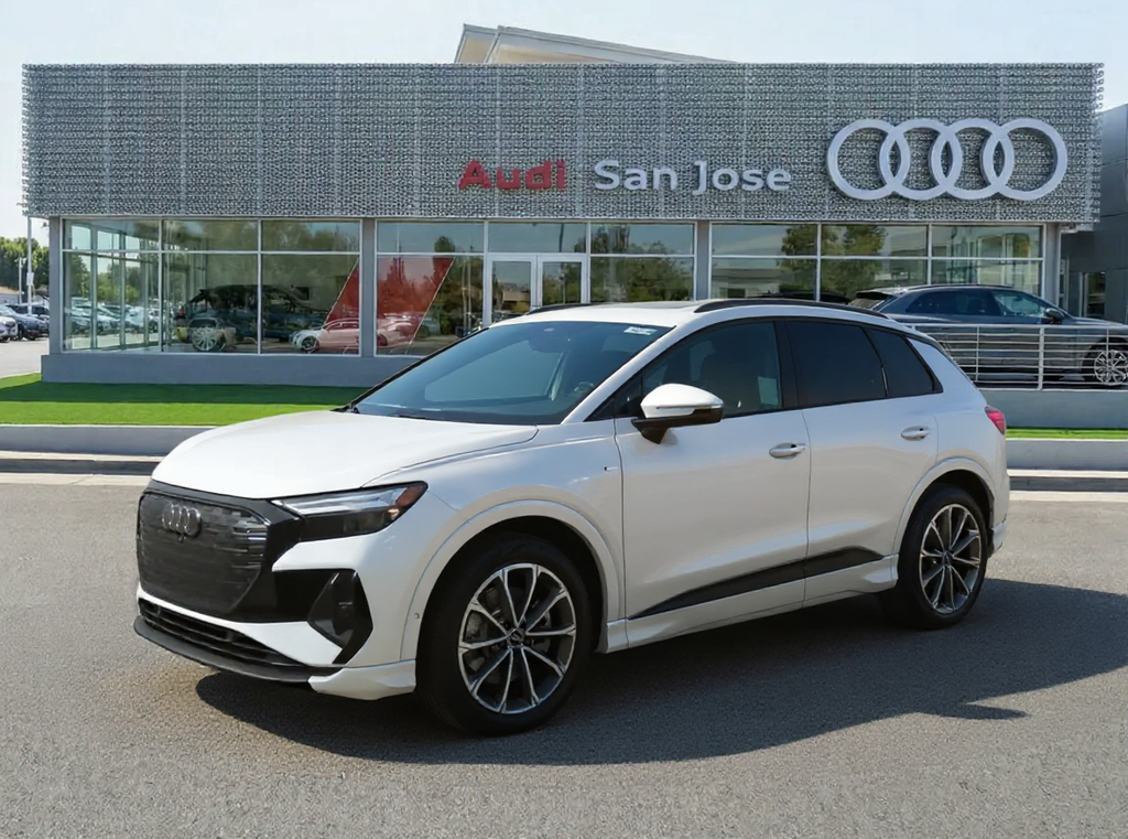 Glacier White Metallic 2026 Audi Q4 e-tron quattro Premium Plus 55 SUV / Crossover All-Wheel Drive Automatic