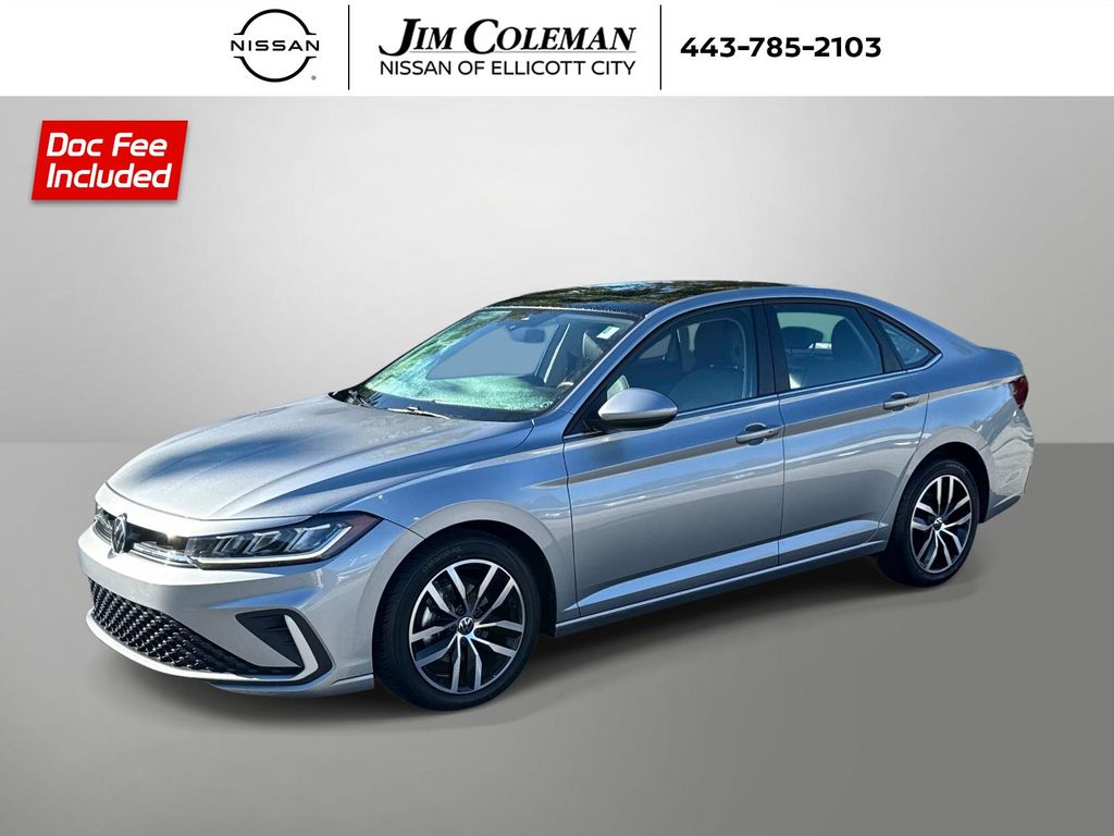 Silver 2025 Volkswagen Jetta Sedan Front-Wheel Drive 8-Speed Automatic