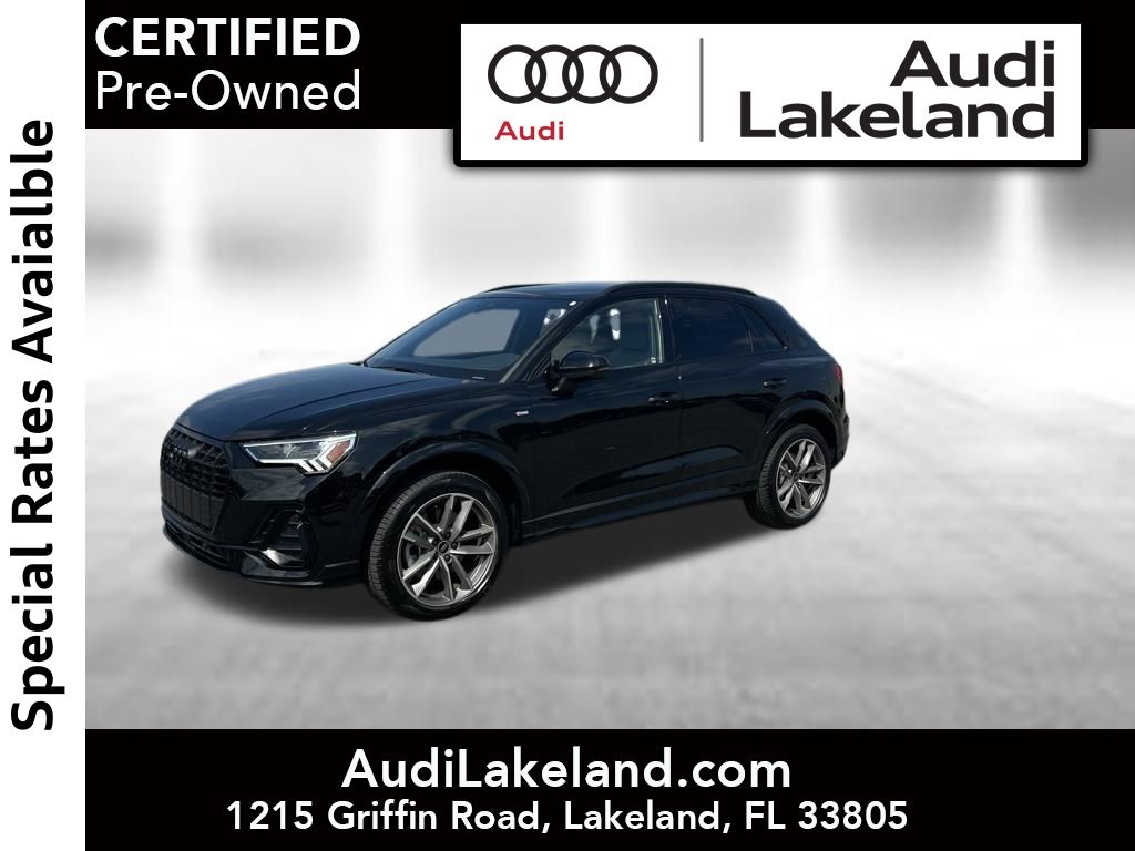 Black Metallic 2025 Audi Q3 quattro Premium S Line 45 TFSI SUV / Crossover All-Wheel Drive 8-Speed Automatic