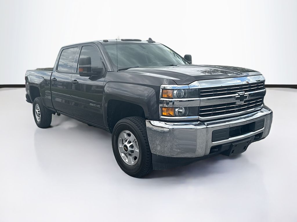 Gray 2016 Chevrolet Silverado 2500HD Work Truck Crew Cab 4WD Pickup Truck Four-Wheel Drive 6-Speed Automatic Overdrive