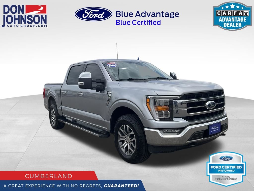 Silver Metallic 2021 Ford F-150 Pickup Truck Four-Wheel Drive Automatic