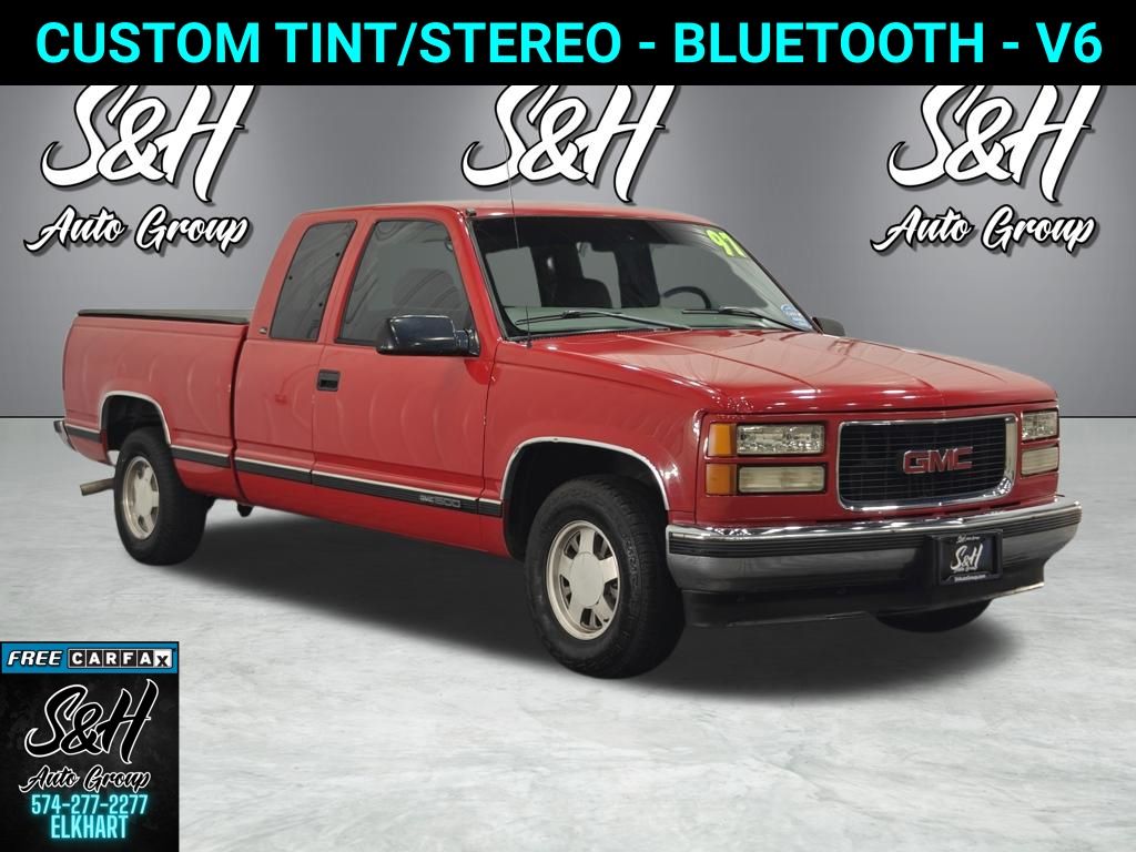 Fire Red 1997 GMC Sierra 1500 Pickup Truck Rear-Wheel Drive 4-Speed Automatic Overdrive