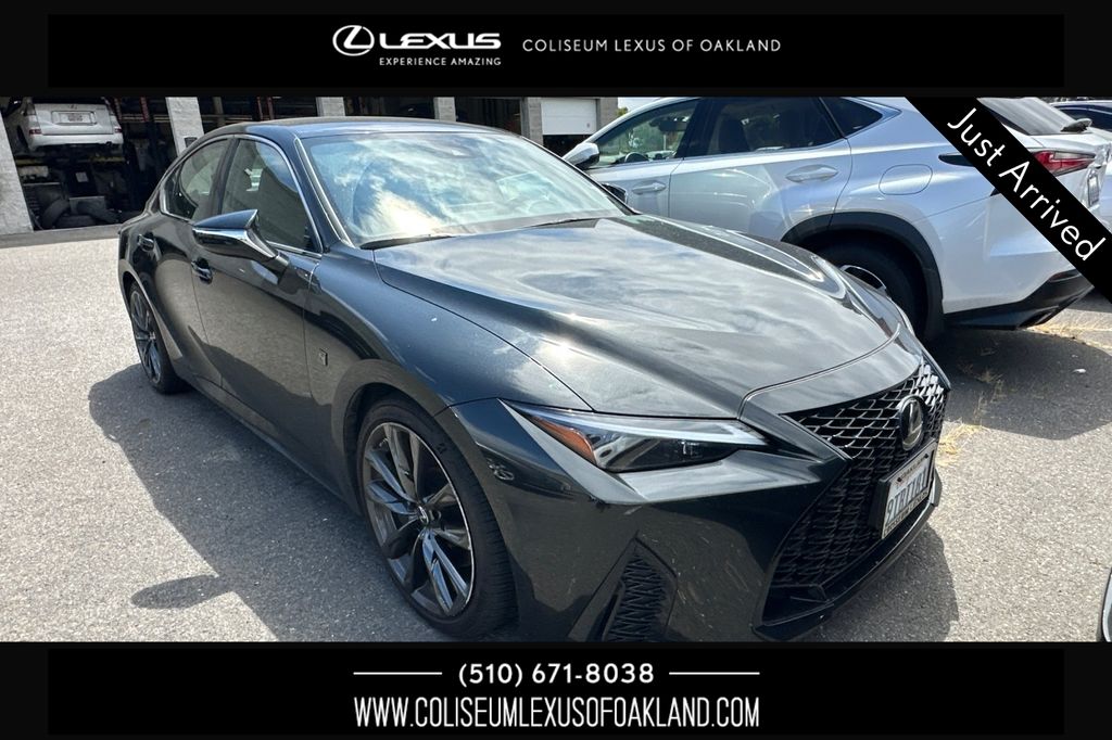 Black (Caviar) 2025 Lexus IS 300 F Sport Design RWD Sedan Rear-Wheel Drive 8-Speed Automatic