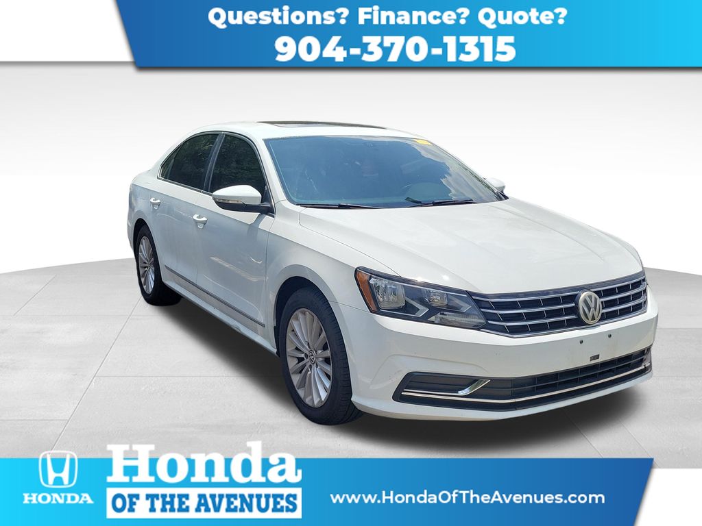 Pure White 2016 Volkswagen Passat Sedan Front-Wheel Drive 6-Speed Automatic