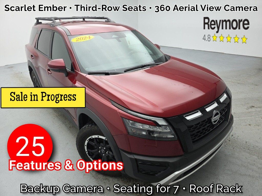 Red (Scarlet Ember) 2024 Nissan Pathfinder Rock Creek 4WD SUV / Crossover All-Wheel Drive 9-Speed Automatic