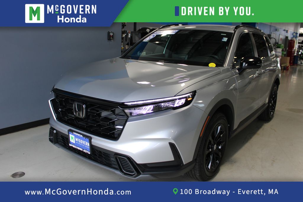 Solar Silver Metallic 2025 Honda CR-V Hybrid SUV / Crossover All-Wheel Drive Continuously Variable Transmission