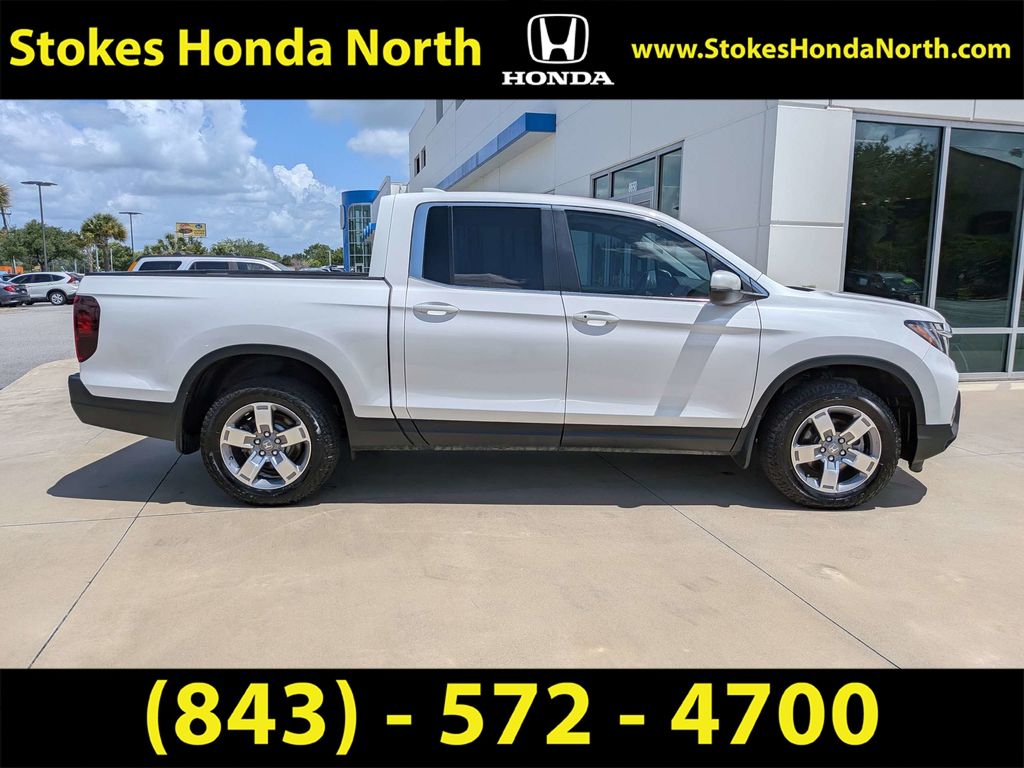 2025 Honda Ridgeline RTL White at Stokes Honda North