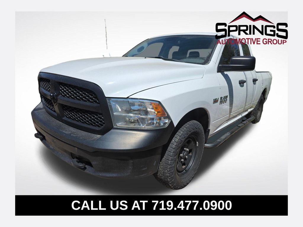 Bright White Clearcoat 2014 RAM 1500 Pickup Truck Four-Wheel Drive 6-Speed Automatic