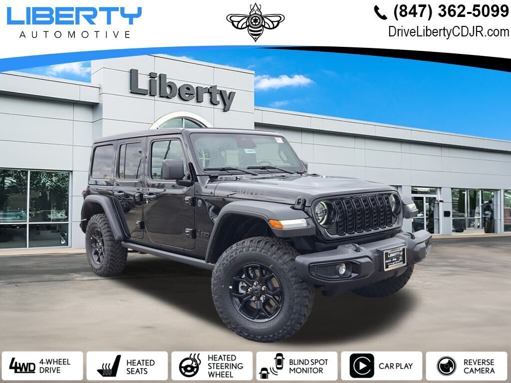Black Clearcoat 2026 Jeep Wrangler SUV / Crossover Four-Wheel Drive 8-Speed Automatic