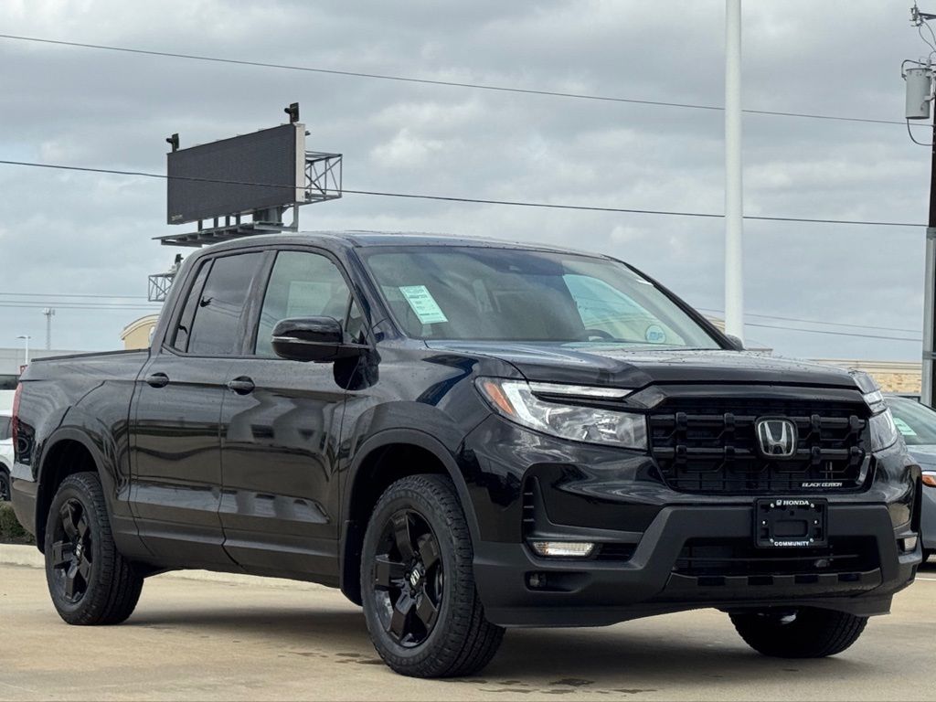 2026 Honda Ridgeline Black Edition Black at Community Honda
