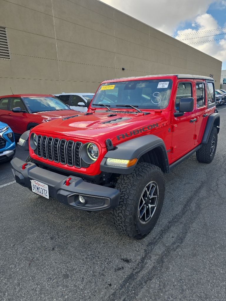 Firecracker Red Clearcoat 2025 Jeep Wrangler Rubicon 4-Door 4WD SUV / Crossover Four-Wheel Drive 8-Speed Automatic