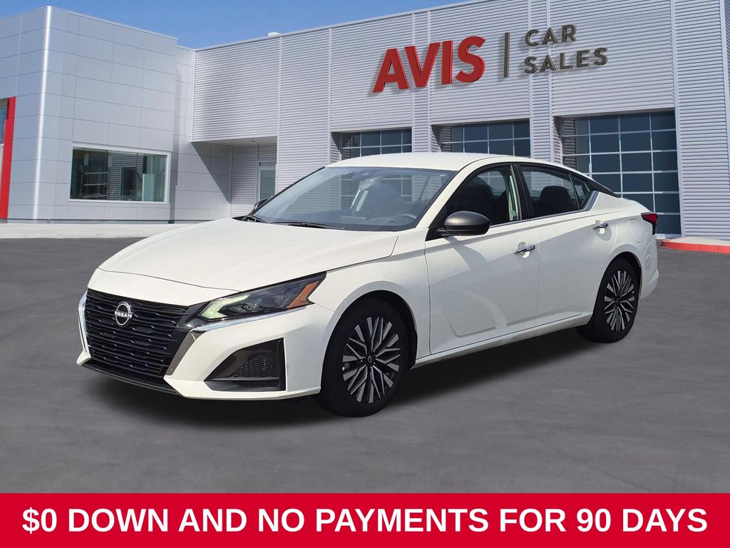 Glacier White 2025 Nissan Altima Sedan Front-Wheel Drive Continuously Variable Transmission
