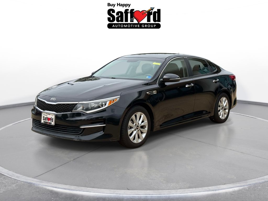Ebony Black 2016 Kia Optima Sedan Front-Wheel Drive 6-Speed Automatic